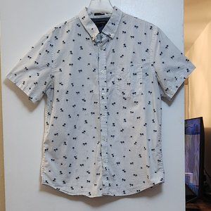 Banana Republic Men’s Poplin Palm Tree Print Shirt - L